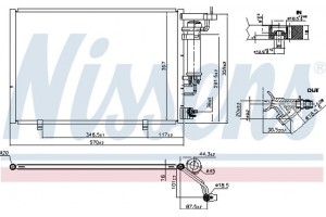 Nissens Συμπυκνωτής, σύστ. Κλιματισμού - 940524