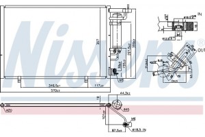 Nissens Συμπυκνωτής, σύστ. Κλιματισμού - 940531