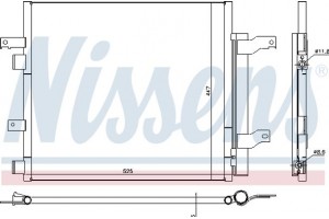 Nissens Συμπυκνωτής, σύστ. Κλιματισμού - 940536