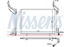 Nissens Συμπυκνωτής, σύστ. Κλιματισμού - 940540