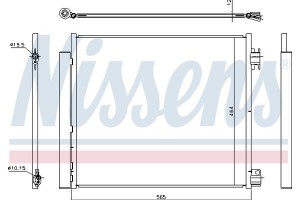 Nissens Συμπυκνωτής, σύστ. Κλιματισμού - 940546