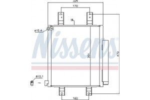 Nissens Συμπυκνωτής, σύστ. Κλιματισμού - 940554