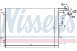 Nissens Συμπυκνωτής, σύστ. Κλιματισμού - 940563