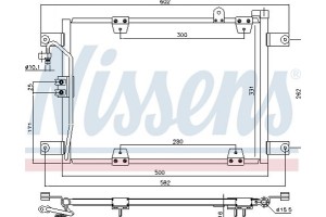 Nissens Συμπυκνωτής, σύστ. Κλιματισμού - 940578