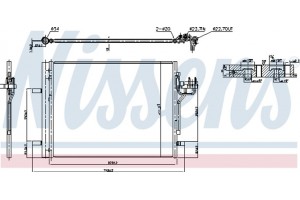 Nissens Συμπυκνωτής, σύστ. Κλιματισμού - 940586