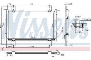 Nissens Συμπυκνωτής, σύστ. Κλιματισμού - 940635