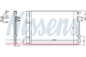 Nissens Συμπυκνωτής, σύστ. Κλιματισμού - 940636