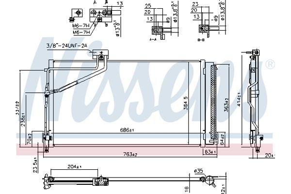 Nissens Συμπυκνωτής, σύστ. Κλιματισμού - 940657