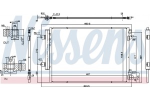 Nissens Συμπυκνωτής, σύστ. Κλιματισμού - 940676