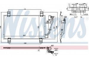 Nissens Συμπυκνωτής, σύστ. Κλιματισμού - 940725