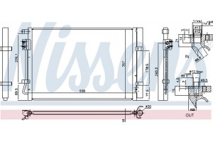 Nissens Συμπυκνωτής, σύστ. Κλιματισμού - 940730