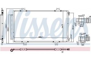 Nissens Συμπυκνωτής, σύστ. Κλιματισμού - 940746