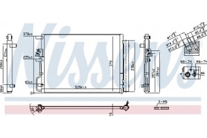 Nissens Συμπυκνωτής, σύστ. Κλιματισμού - 940771