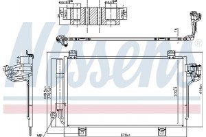 Nissens Συμπυκνωτής, σύστ. Κλιματισμού - 940775