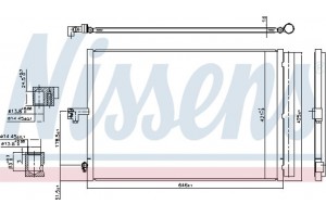 Nissens Συμπυκνωτής, σύστ. Κλιματισμού - 940780