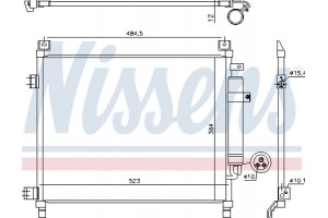 Nissens Συμπυκνωτής, σύστ. Κλιματισμού - 940788