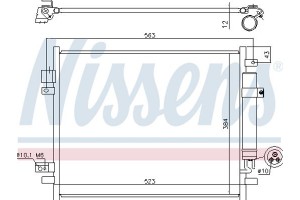 Nissens Συμπυκνωτής, σύστ. Κλιματισμού - 940789