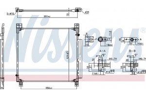 Nissens Συμπυκνωτής, σύστ. Κλιματισμού - 940799