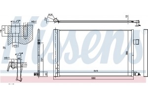 Nissens Συμπυκνωτής, σύστ. Κλιματισμού - 940808