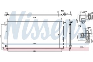 Nissens Συμπυκνωτής, σύστ. Κλιματισμού - 941038