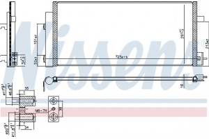 Nissens Συμπυκνωτής, σύστ. Κλιματισμού - 941086