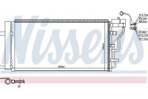 Nissens Συμπυκνωτής, σύστ. Κλιματισμού - 941131