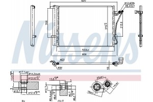 Nissens Συμπυκνωτής, σύστ. Κλιματισμού - 941144