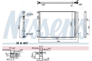 Nissens Συμπυκνωτής, σύστ. Κλιματισμού - 941162