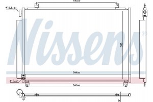 Nissens Συμπυκνωτής, σύστ. Κλιματισμού - 941171