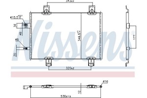 Nissens Συμπυκνωτής, σύστ. Κλιματισμού - 941174
