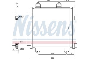 Nissens Συμπυκνωτής, σύστ. Κλιματισμού - 941176