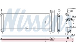 Nissens Συμπυκνωτής, σύστ. Κλιματισμού - 941179
