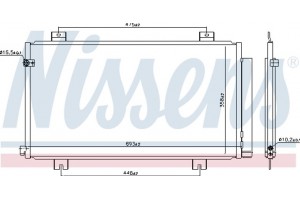 Nissens Συμπυκνωτής, σύστ. Κλιματισμού - 941180