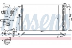 Nissens Συμπυκνωτής, σύστ. Κλιματισμού - 941187