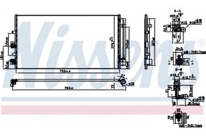 Nissens Συμπυκνωτής, σύστ. Κλιματισμού - 941206