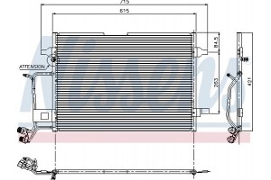 Nissens Συμπυκνωτής, σύστ. Κλιματισμού - 94207