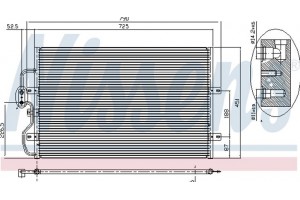 Nissens Συμπυκνωτής, σύστ. Κλιματισμού - 94210