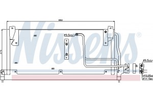 Nissens Συμπυκνωτής, σύστ. Κλιματισμού - 94228
