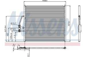 Nissens Συμπυκνωτής, σύστ. Κλιματισμού - 94274