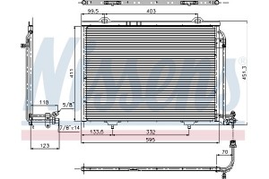 Nissens Συμπυκνωτής, σύστ. Κλιματισμού - 94282