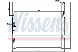 Nissens Συμπυκνωτής, σύστ. Κλιματισμού - 94289