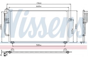 Nissens Συμπυκνωτής, σύστ. Κλιματισμού - 94306