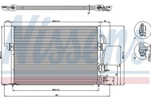 Nissens Συμπυκνωτής, σύστ. Κλιματισμού - 94308