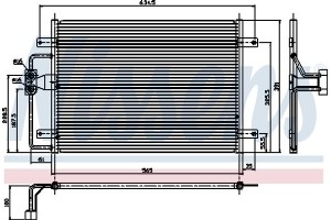 Nissens Συμπυκνωτής, σύστ. Κλιματισμού - 94323