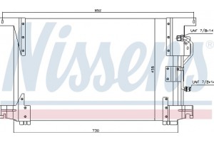 Nissens Συμπυκνωτής, σύστ. Κλιματισμού - 94336