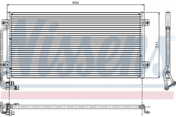 Nissens Συμπυκνωτής, σύστ. Κλιματισμού - 94341