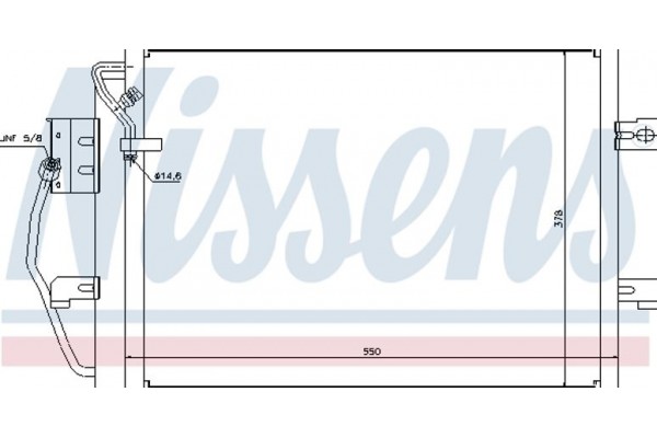 Nissens Συμπυκνωτής, σύστ. Κλιματισμού - 94373