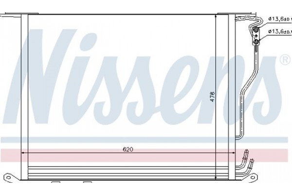 Nissens Συμπυκνωτής, σύστ. Κλιματισμού - 94380