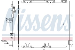 Nissens Συμπυκνωτής, σύστ. Κλιματισμού - 94385