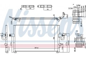 Nissens Συμπυκνωτής, σύστ. Κλιματισμού - 94395